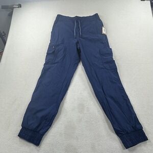 Title Nine Pants Womens Medium Blue Clamber Utility Jogger Cargo Hiking Stretch